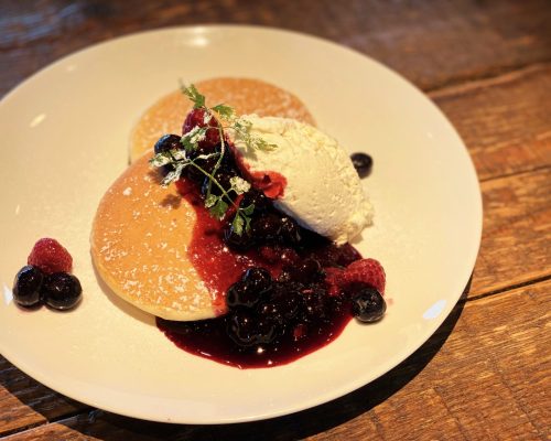 ブルーベリーマスカルポーネパンケーキ